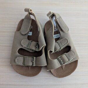 Carter's Light Brown Baby Sandals, Size 3-6M, New